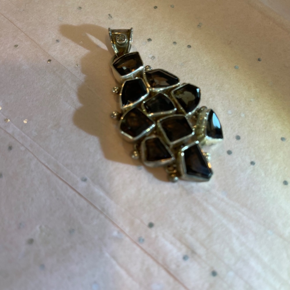 Smokey Stone Pendant - NWOT - Picture 4 of 4